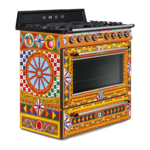 ⁦TR90DGC9 תנור משולב עם כיריים בעיצוב Dolce & Gabbana מבית SMEG⁩ – תמונה ⁦3⁩