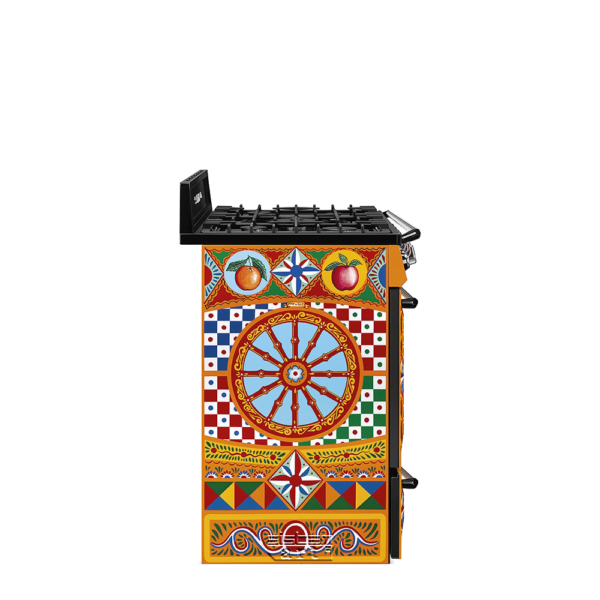 ⁦TR90DGC9 תנור משולב עם כיריים בעיצוב Dolce & Gabbana מבית SMEG⁩ – תמונה ⁦2⁩